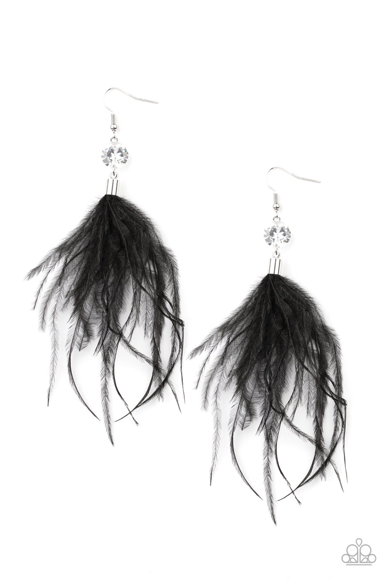 feathered-flamboyance-black-earrings
