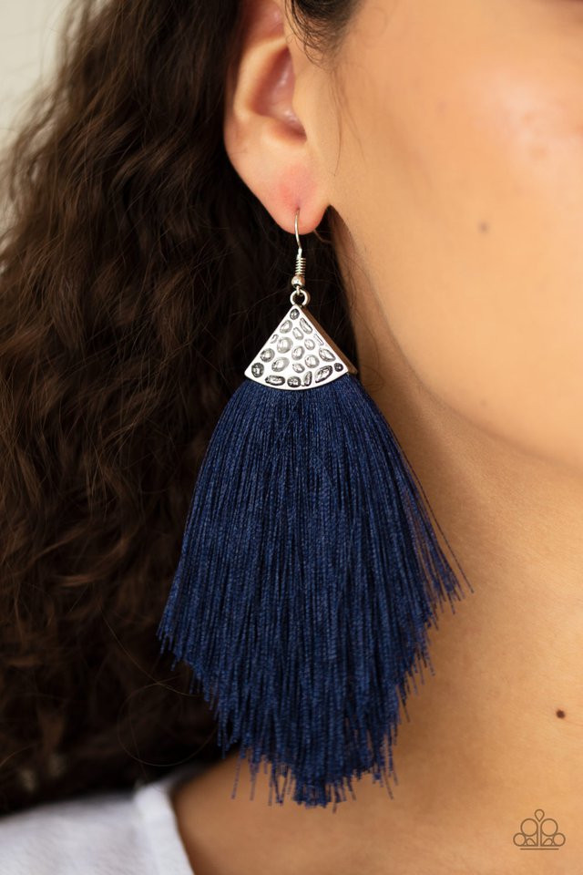 Tassel Tempo - Blue Earrings