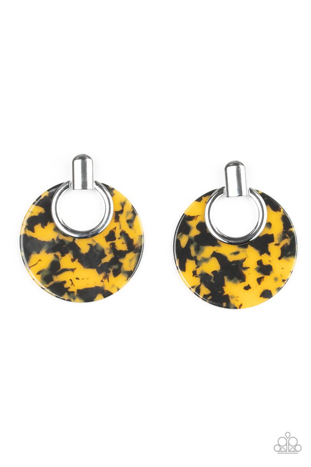 metro-zoo-yellow-post earrings