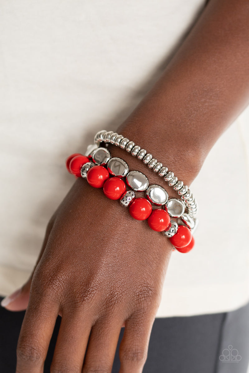 Prismatic Pop - Red Bracelet