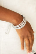 Glitter-tastic! - Silver Bracelet