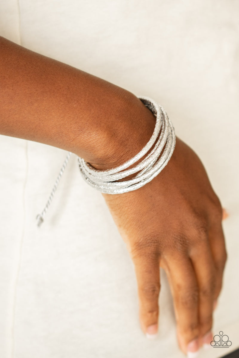 Glitter-tastic! - Silver Bracelet
