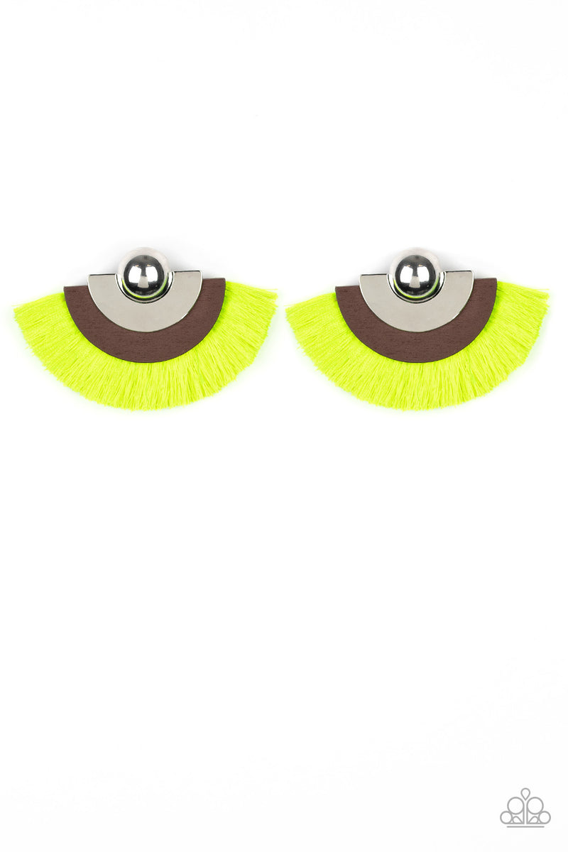 fan-the-flamboyance-yellow-post earrings