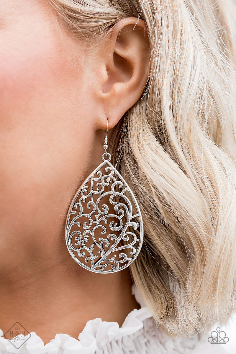Grapevine Grandeur - Silver Earrings
