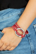 Studded Statement-Maker - Red Bracelet