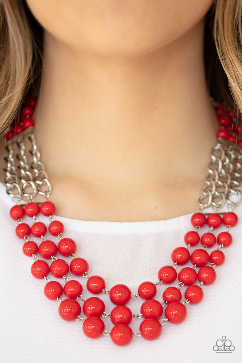 A La Vogue - Red Necklace