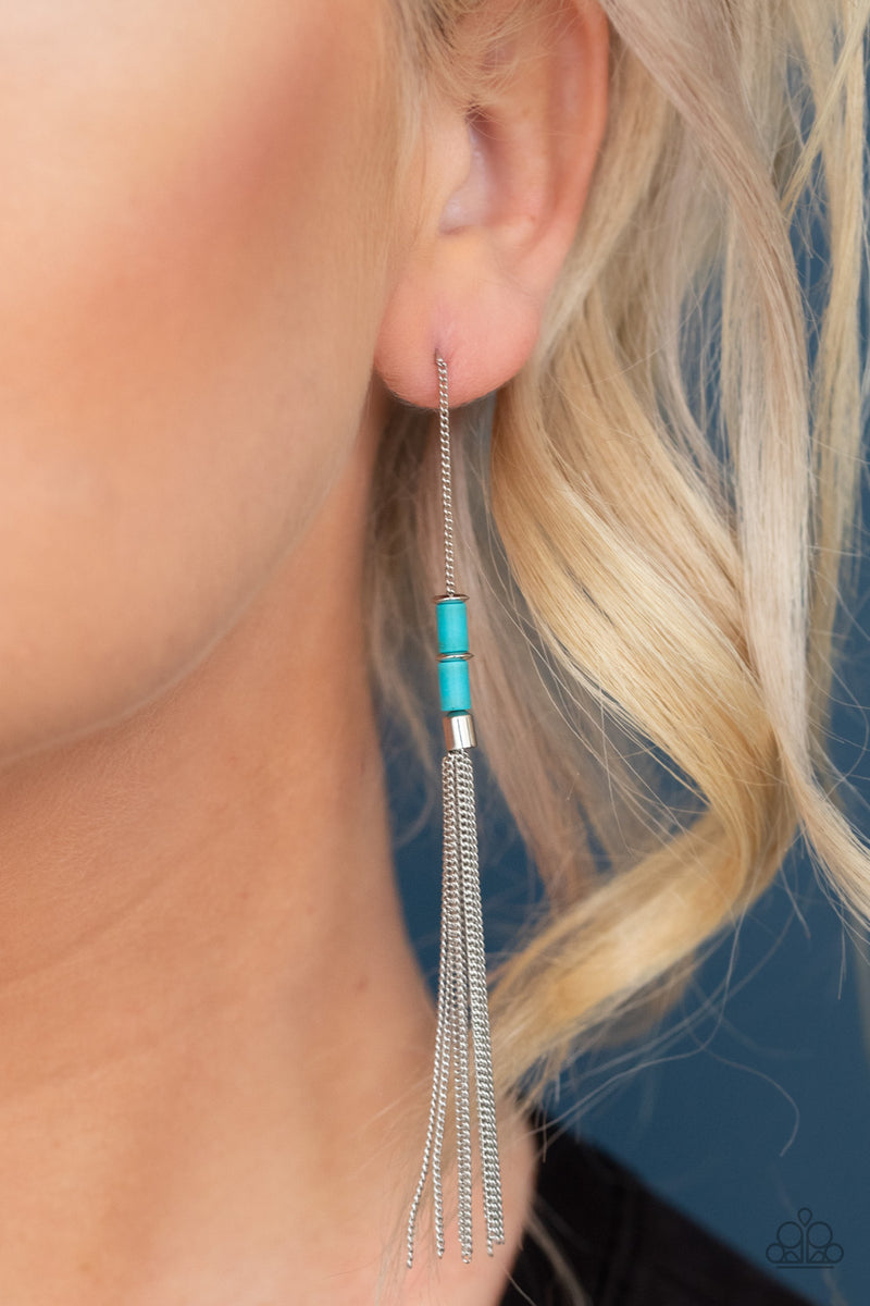 Windblown - Blue Post Earrings