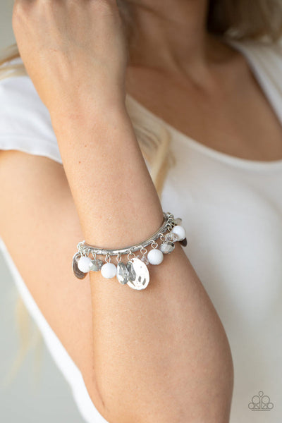 Charming Treasure - White Bracelet