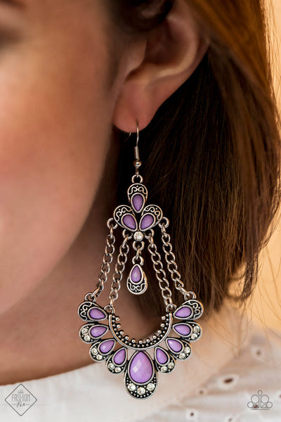 Unique Chic - Purple Earrings