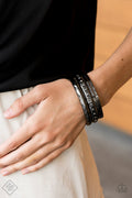 Revved Up Rhinestones Bracelet