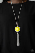 Prismatically Polygon - Yellow Necklace
