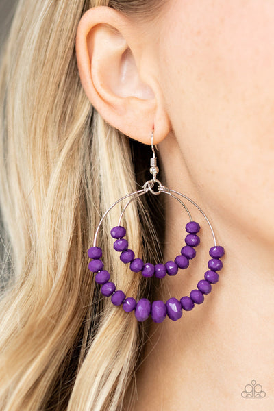 Paradise Party - Purple Earrings