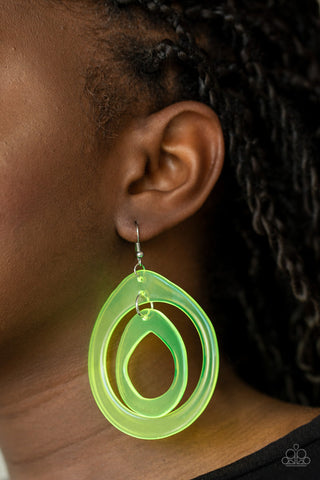 Show Your True NEONS - Yellow Earrings