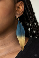 Fleek Feathers - Blue Earrings