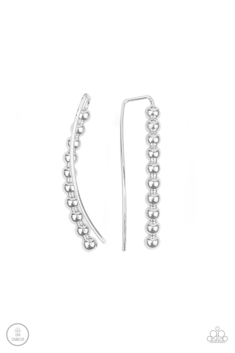 climb-on-silver-post earrings