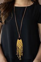 Its Beyond MACRAME! - Yellow Necklace