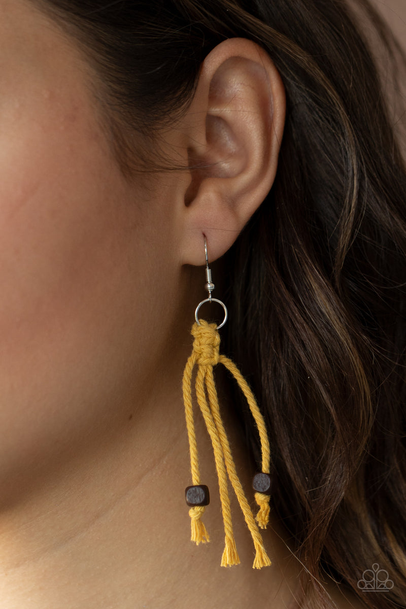 Its Beyond MACRAME! - Yellow Necklace