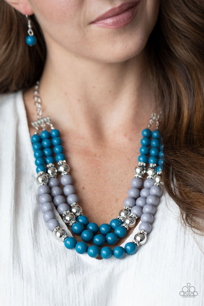 BEAD Your Own Drum - Blue Necklace