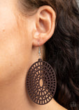 Tropical Retreat - Brown Earrings