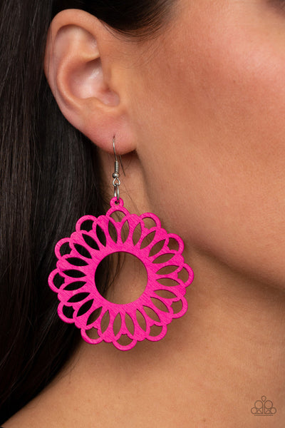 Dominican Daisy - Pink Earrings