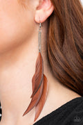 West Side Western - Brown Earrings