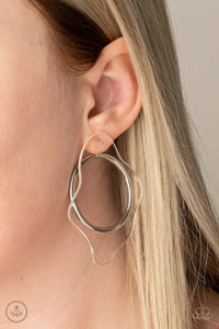 Clear The Way! - White Post Earrings