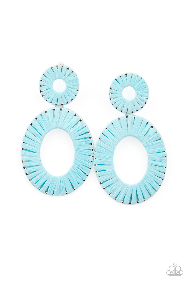 foxy-flamenco-blue-post earrings