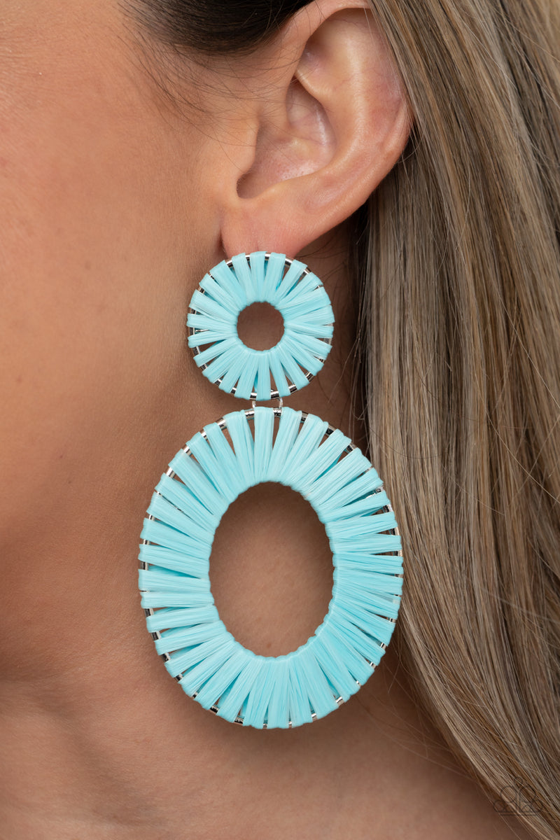 Foxy Flamenco - Blue Post Earrings