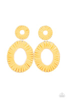 foxy-flamenco-yellow-post earrings