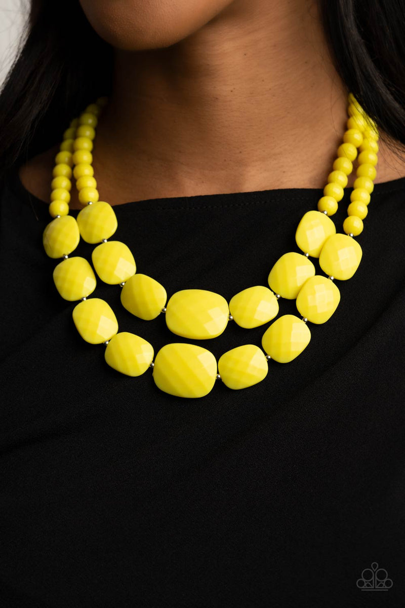 Resort Ready - Yellow Necklace
