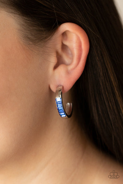 Bursting With Brilliance - Blue Earrings