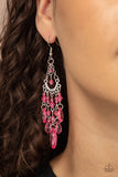 Paid Vacation - Pink Earrings