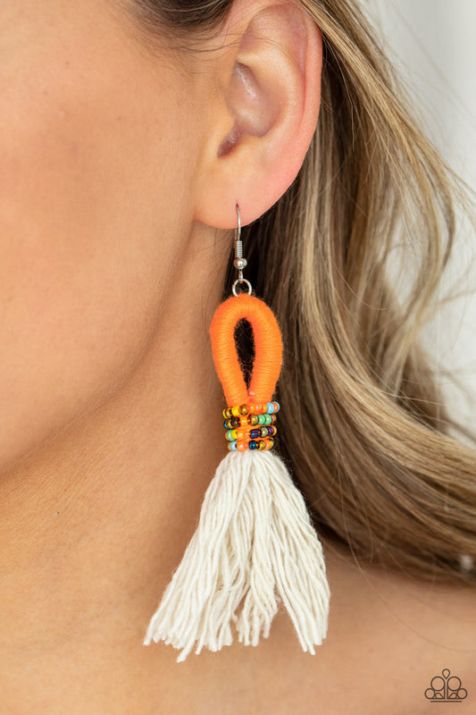The Dustup - Orange Earrings