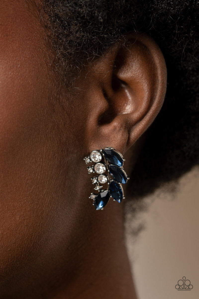 Flawless Fronds - Blue Post Earrings