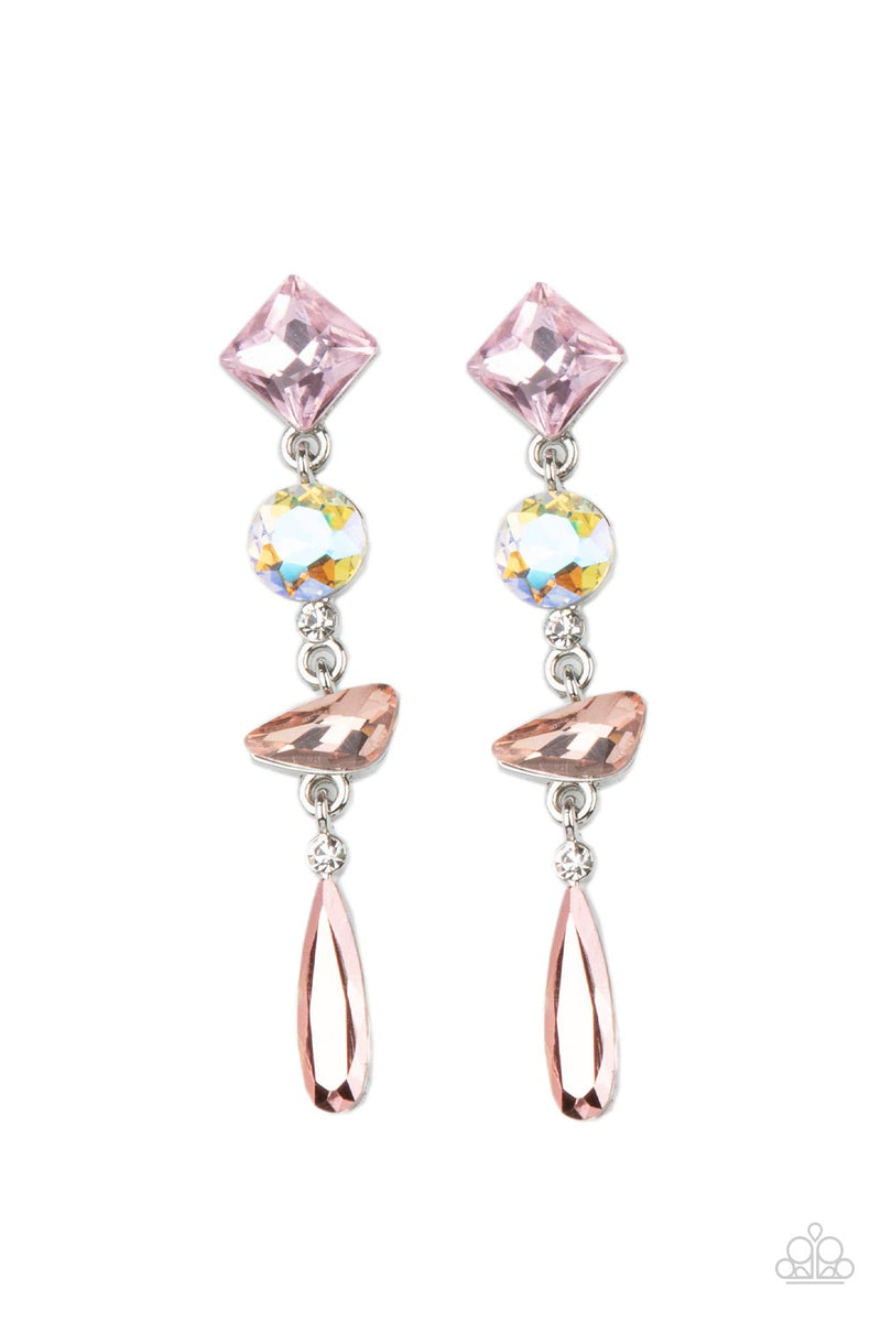 rock-candy-elegance-pink-post earrings