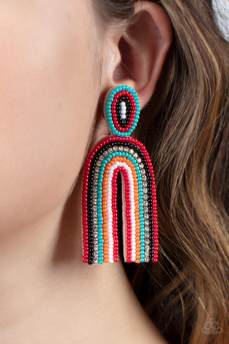 Rainbow Remedy 3 - Multi Post Earrings