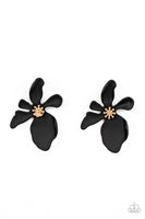 hawaiian-heiress-black-post earrings