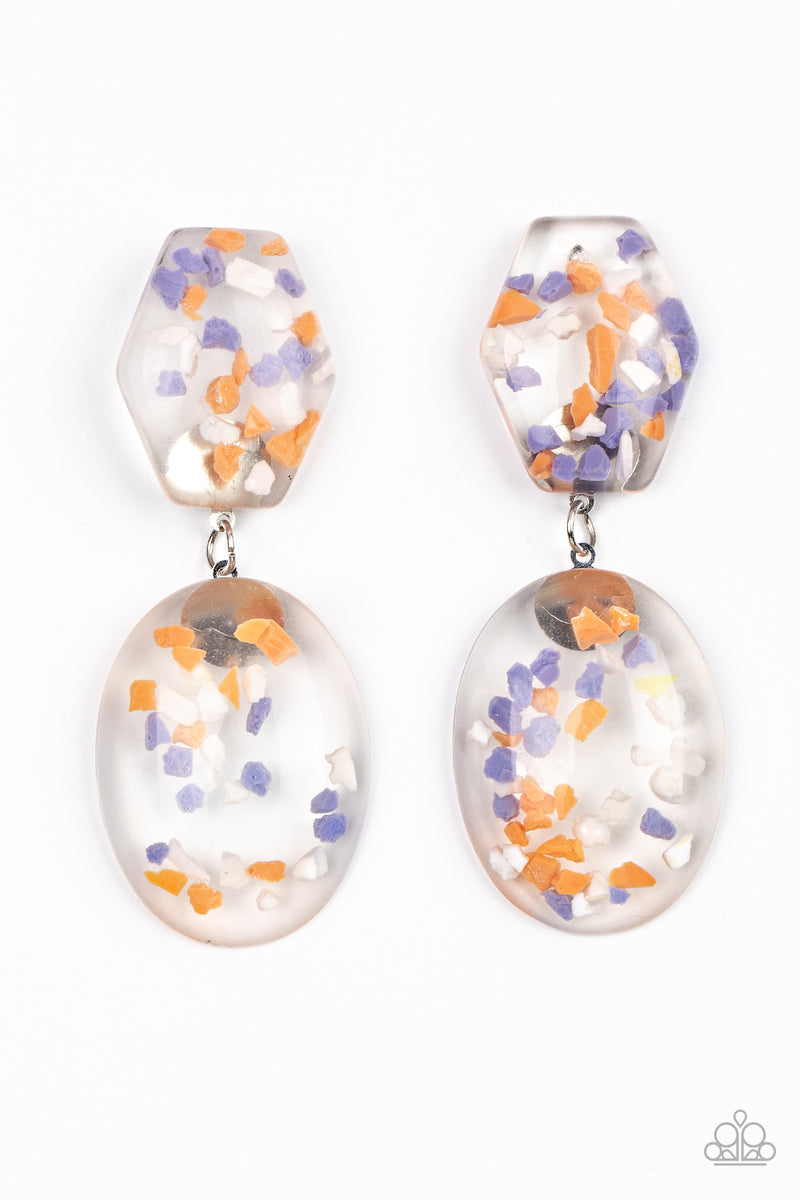 flaky-fashion-orange-post earrings