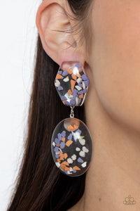 Flaky Fashion - Orange Post Earrings