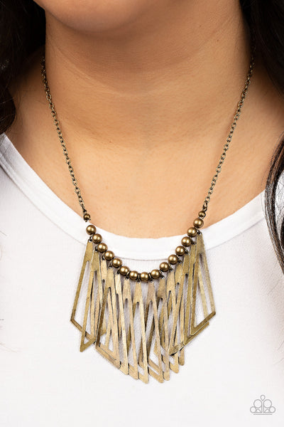 Industrial Jungle - Brass Necklace