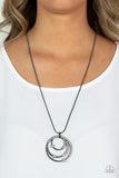 Ecliptic Elegance - Black Necklace