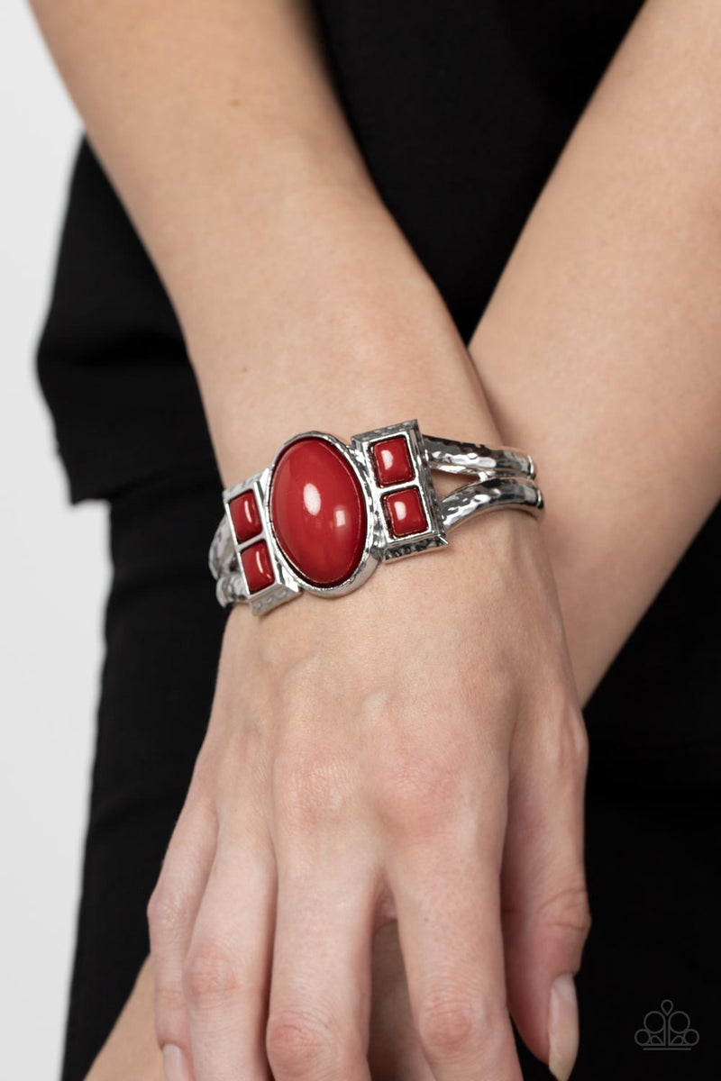 A Touch of Tiki - Red Bracelet