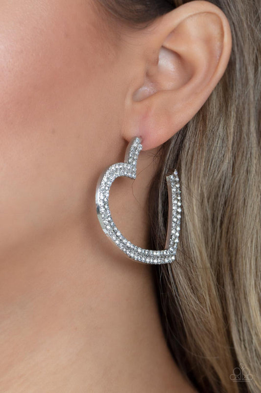 AMORE to Love - White Earrings