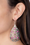 Delightfully Daisy - Pink Earrings