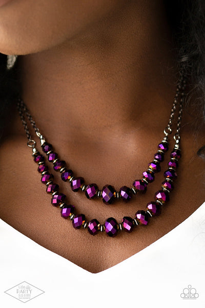 Strikingly Spellbinding - Purple  Necklace