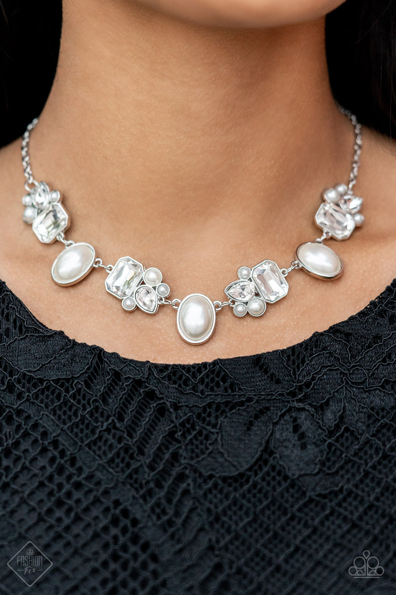 Sensational Showstopper - White Necklace