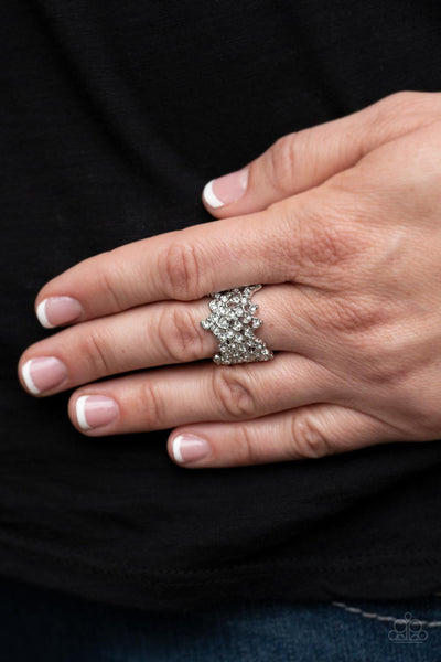Sizzling Shimmer - White Ring