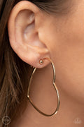 Harmonious Hearts - Gold Clip-On