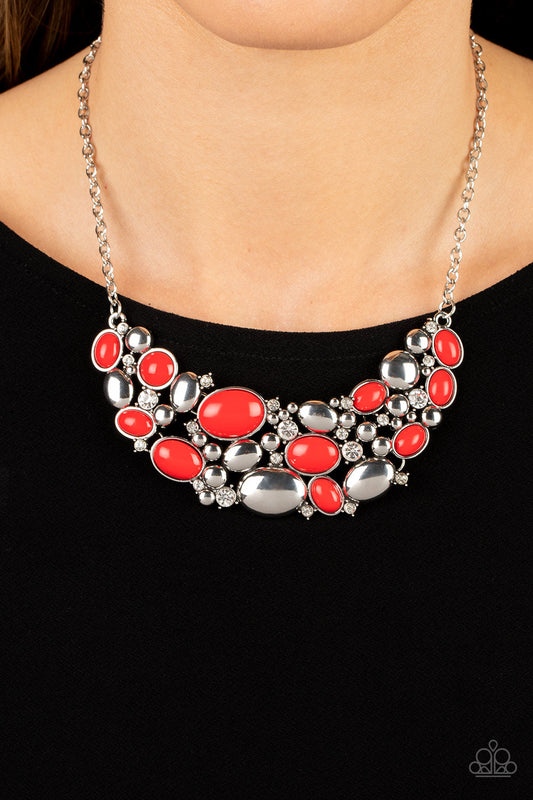 Contemporary Calamity - Red Necklace