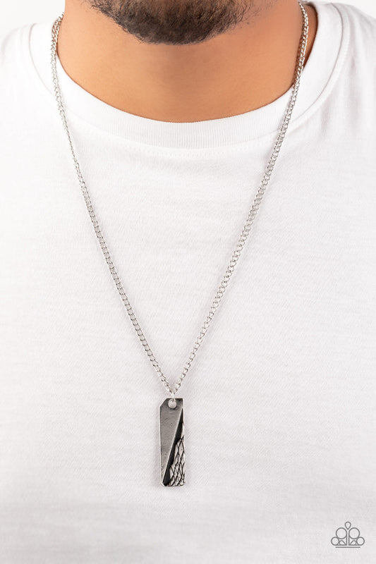 Tag Along - Silver Mens Necklace